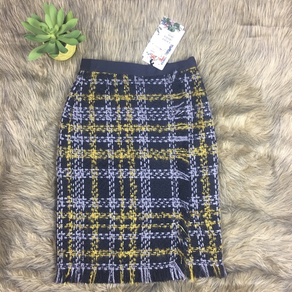 NWT H&M x Erdem Wool Pencil Skirt - Picture 1 of 8